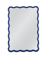 Camellia - Rectangle Wall Mirror - Blue