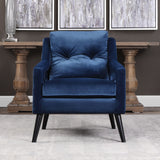 O'brien - Velvet Armchair - Blue