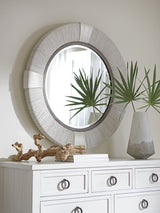 Ocean Breeze - Seacroft Round Mirror - White