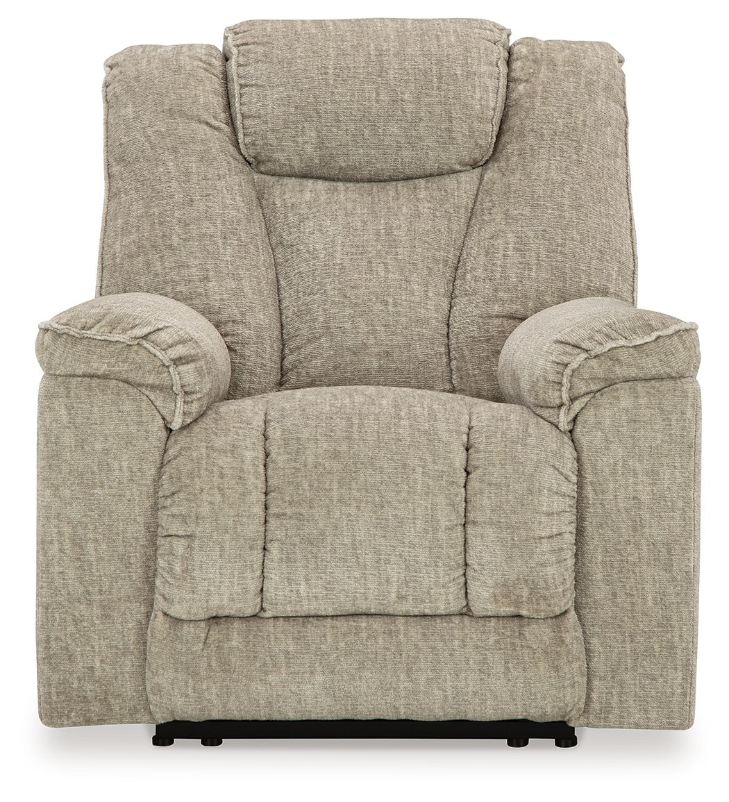 Hindmarsh - Stone - Power Recliner/ Adj Headrest