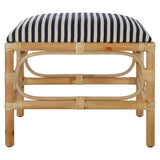 Laguna - Small Striped Bench - Light Brown