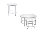 Jadyn - Round Nesting Cocktail Tables - Marble/Stone