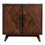 Liri - Mid-century Accent Cabinet - Brown, Dark