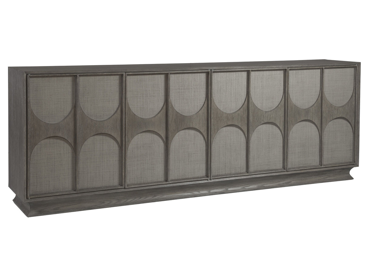 Signature Designs - Monstuart Long Media Console/Buffet - Dark Gray