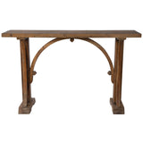 Genessis - Reclaimed Wood Console Table - Brown, Dark