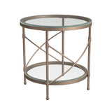 Harrison - Round End Table - Gold