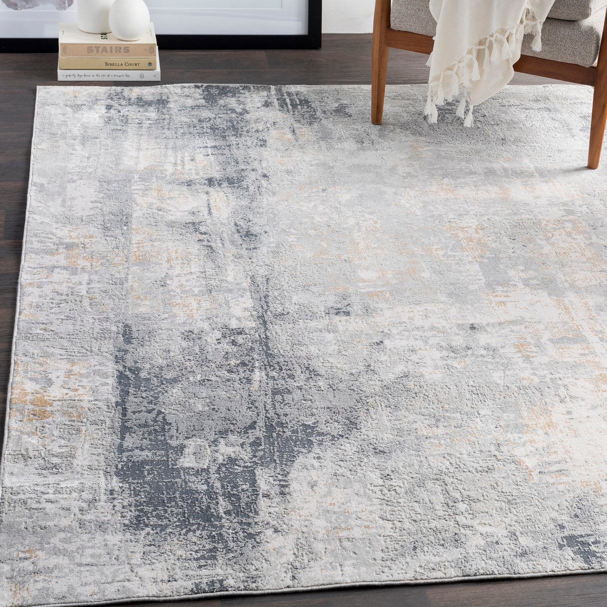 Paoli - Abstract 8 X 10 Rug - Gray