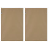 Burgundy Interjection - Abstract Prints, Set Of 2 - Brown, Dark