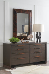 Park City - Park Meadows Rectangular Mirror - Dark Brown