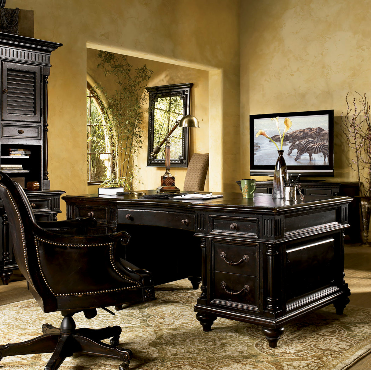 Kingstown - Admiralty Executive Desk - Dark Brown