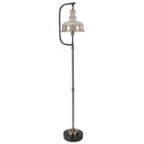 Elieser - Industrial Floor Lamp - Light Brown