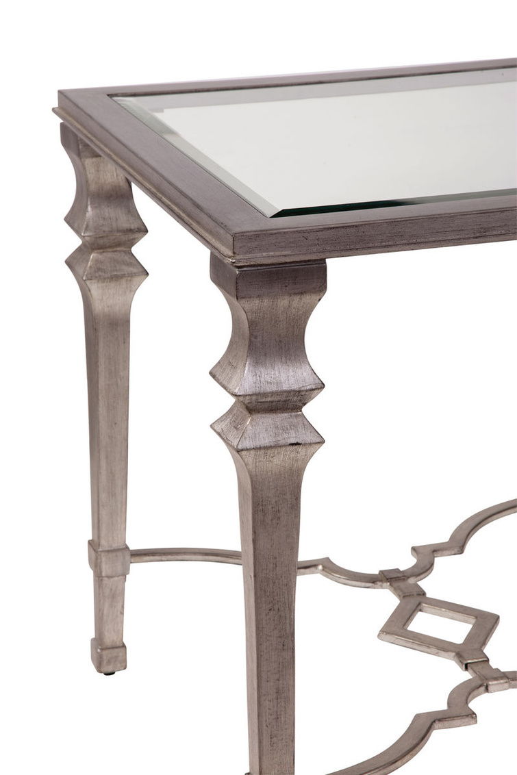 Sylvia - Square End Table - Silver