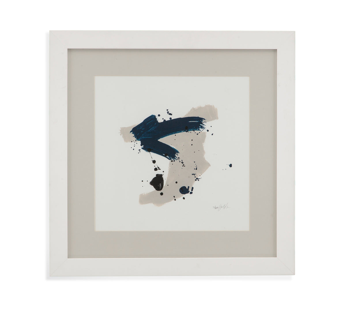 Kanji V - Framed Print - Beige