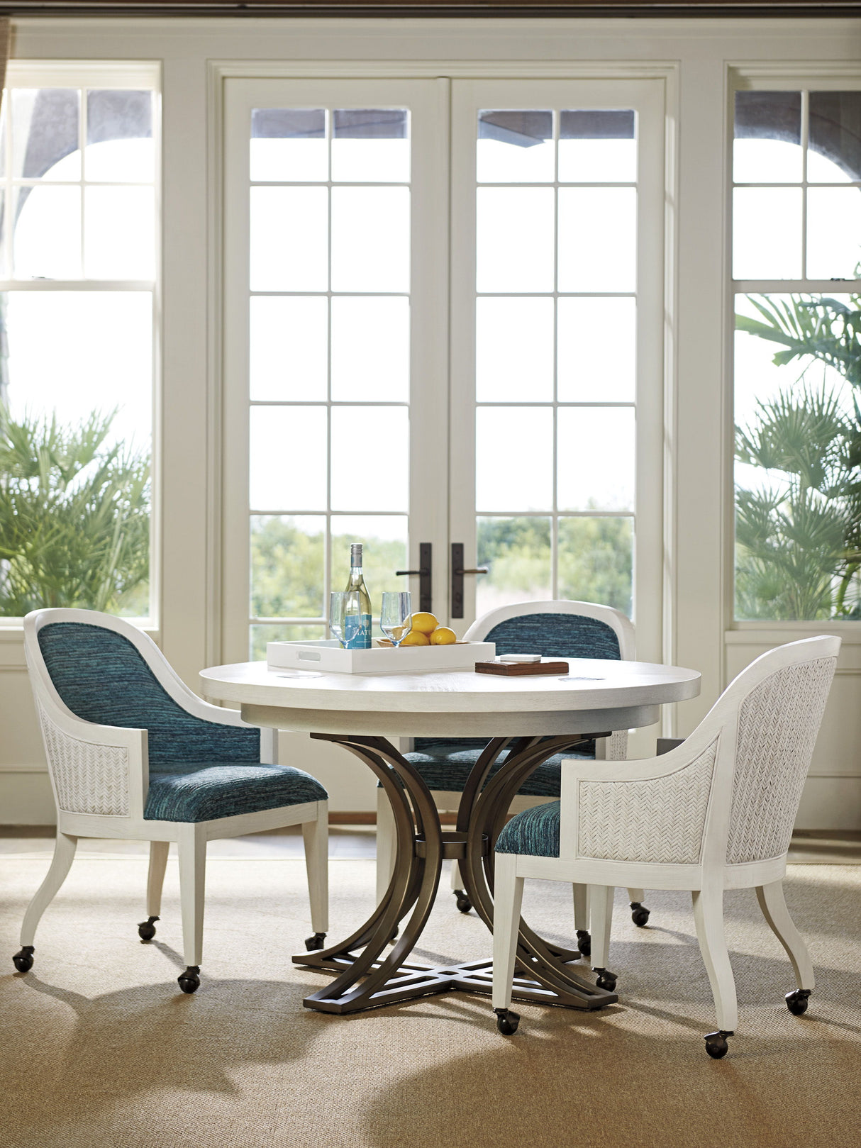 Ocean Breeze - Marsh Creek Round Dining Table - White