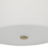 Colfax - 3 Light Semi Flush - Brass