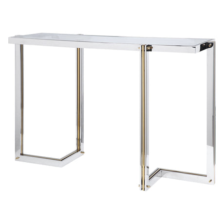 Locke - Modern Console Table - Pearl Silver