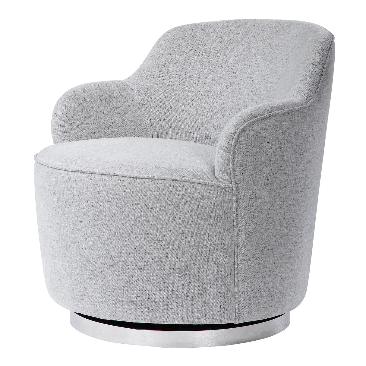 Hobart - Casual Swivel Chair - Gray