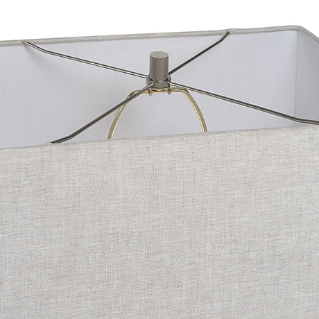 Caralina - Geometric Table Lamp - Gray