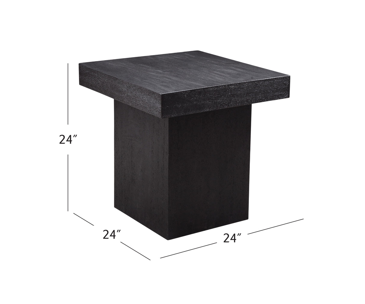 Padula - Large End Table - Black