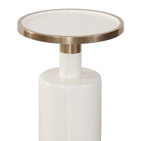 Brice - Accent Table - White