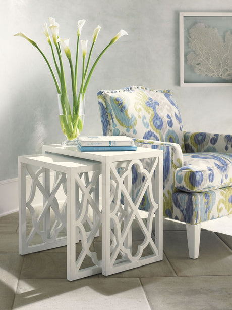 Ivory Key - Stovell Ferry Nesting Tables - White