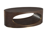 Verbatim - Oval Cocktail Table - Dark Brown