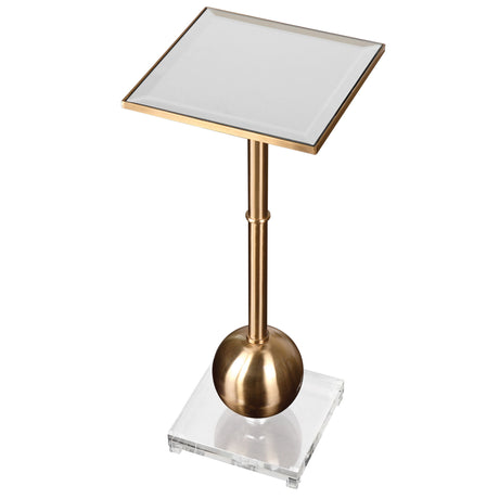 Laton - Mirrored Accent Table - Gold