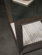 Signature Designs - Venerato Rectangular End Table - Dark Brown