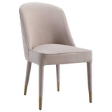 Brie - Armless Chair, Set Of 2 - Champagne