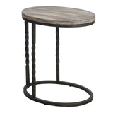 Tauret - Cantilever Accent Table - Gray & Black