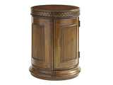 Bali Hai - Belize Round End Table - Dark Brown