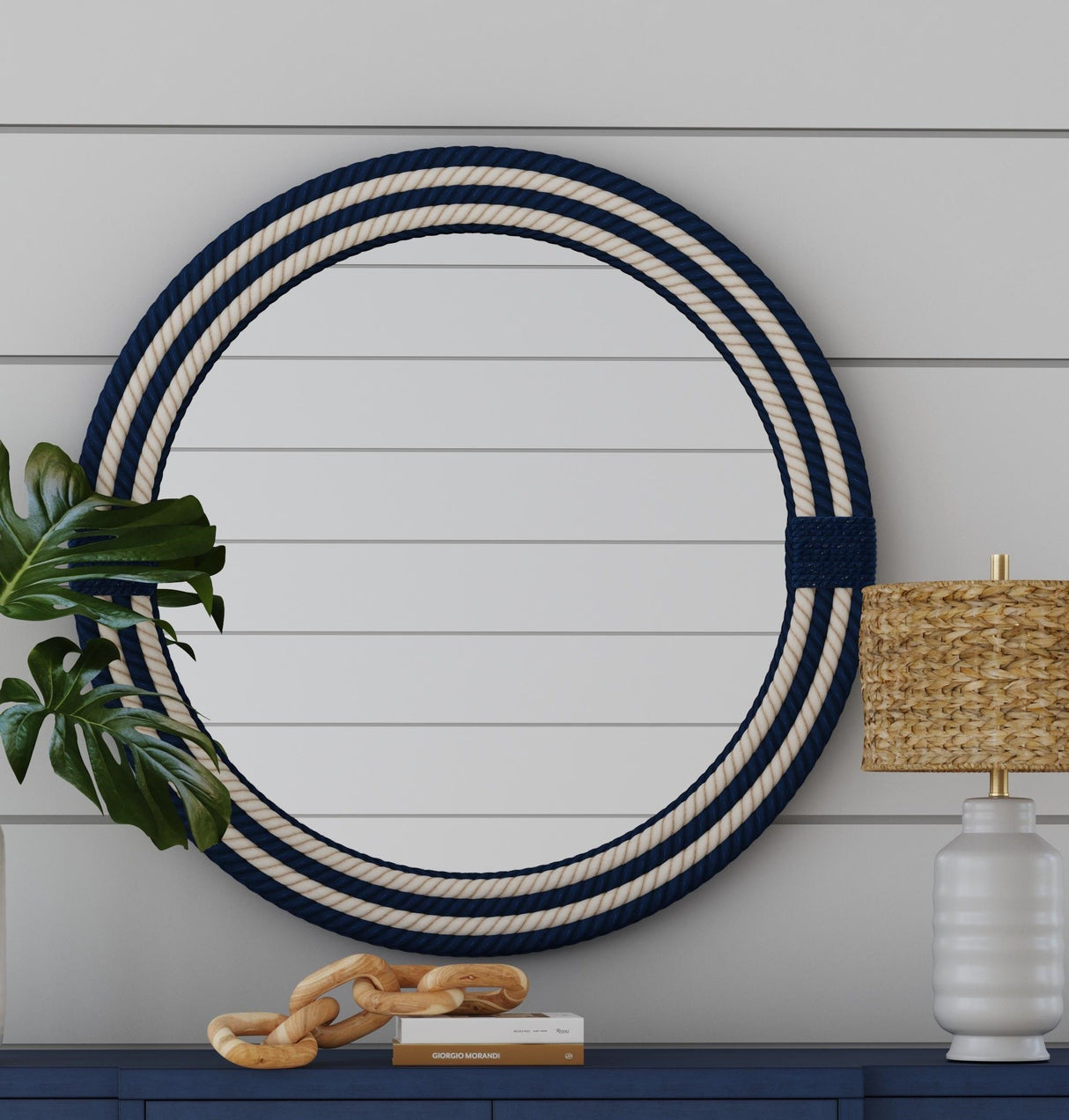 Helm - Wall Mirror - Blue