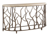 Los Altos - Bannister Garden Console Table - Dark Brown