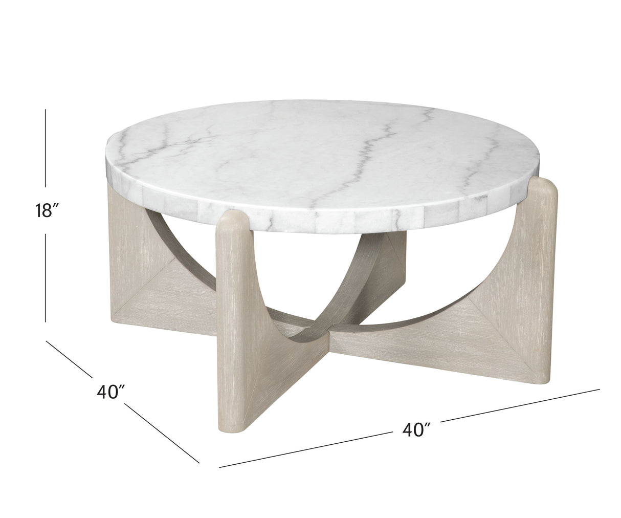 Gavin - Cocktail Table - White