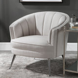 Janie - Mid-century Accent Chair - White