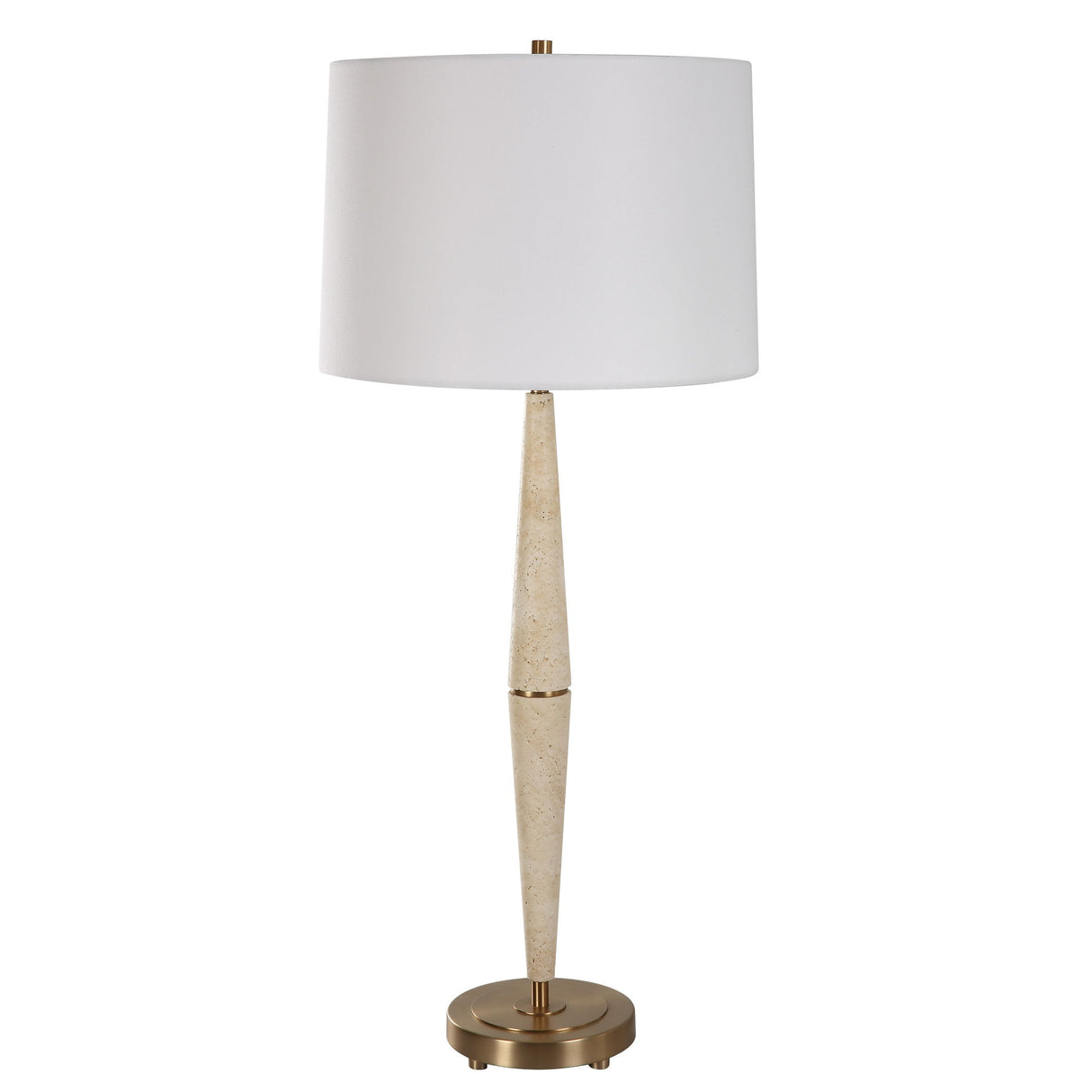 Palu - Travertine Table Lamp - Beige