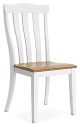 Ashbryn - White / Natural - Dining Room Side Chair (Set of 2)