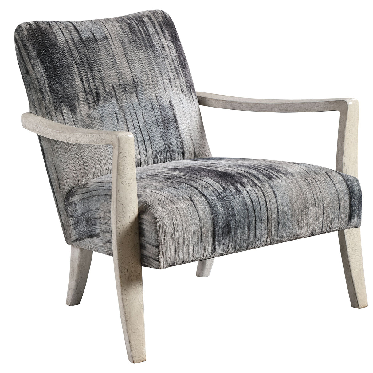 Watercolor - Chenille Accent Chair - Gray