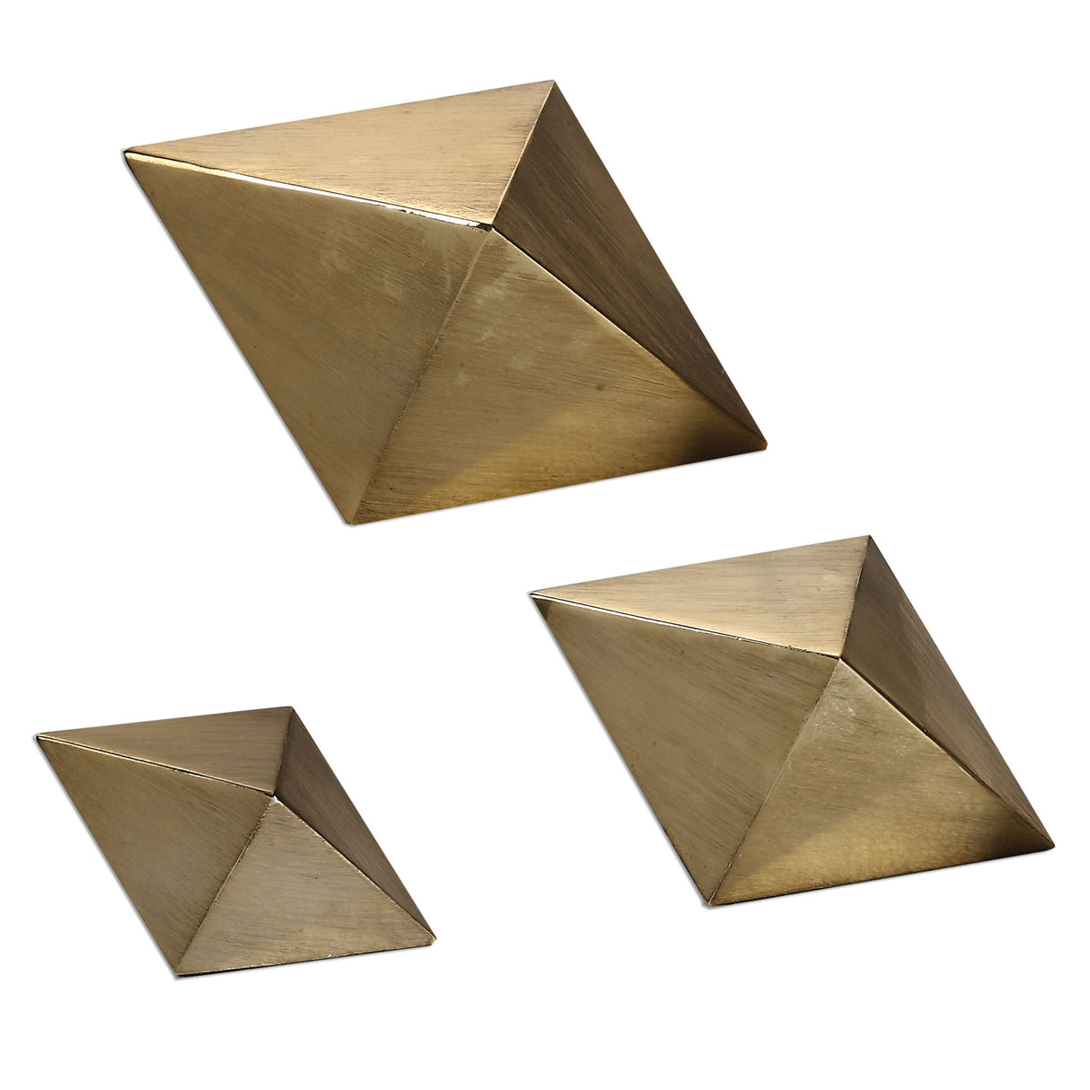 Rhombus - Accents, Set Of 3 - Champagne