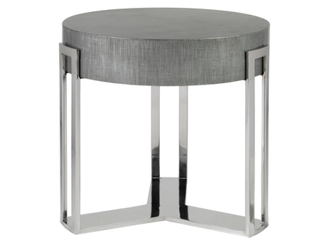 Signature Designs - Iridium Round End Table - Dark Gray