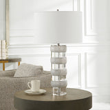 Band Together - Crystal & Wood Table Lamp