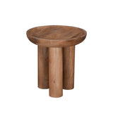 Blair - Round End Table - Dark Brown