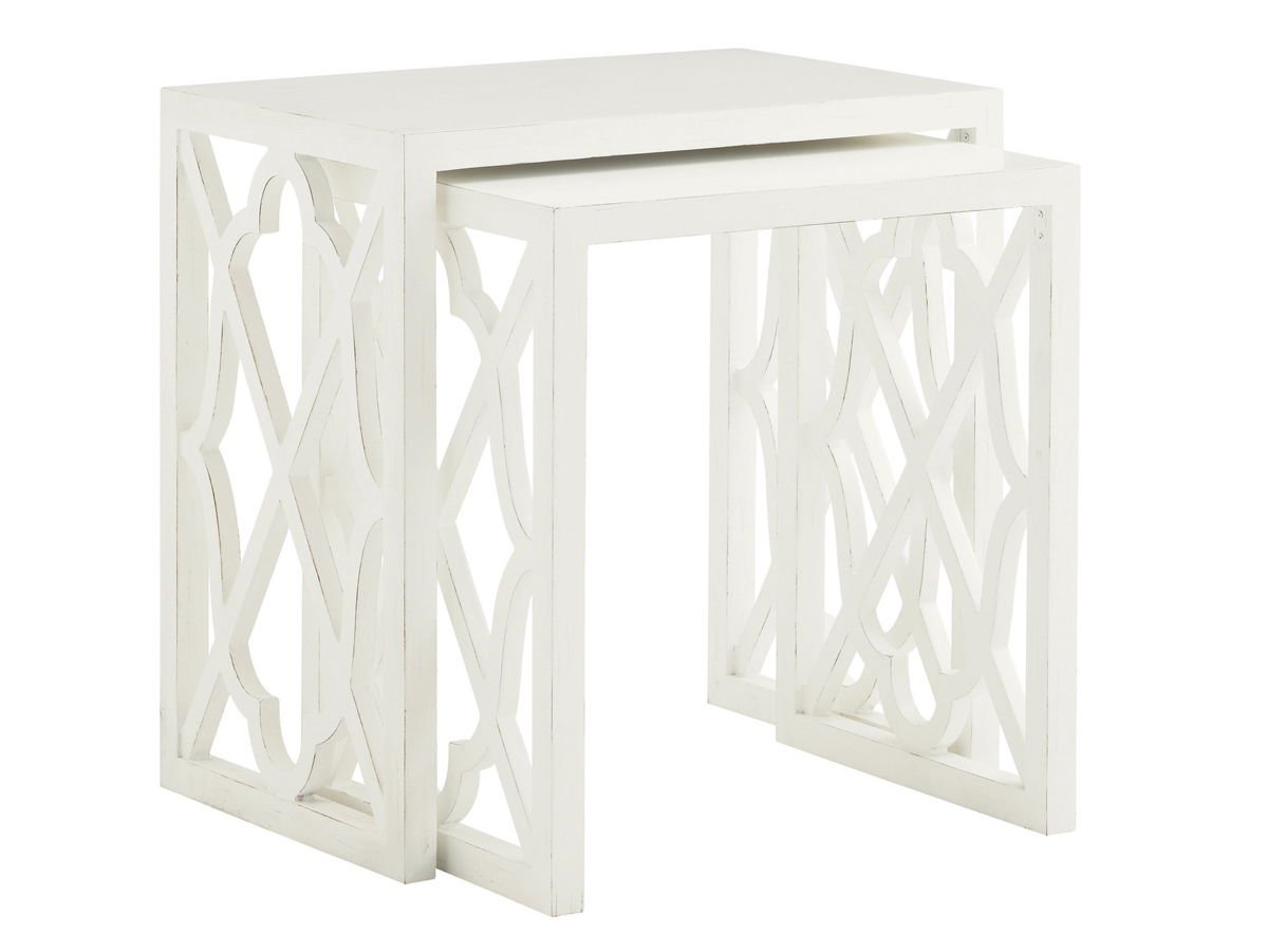 Ivory Key - Stovell Ferry Nesting Tables - White