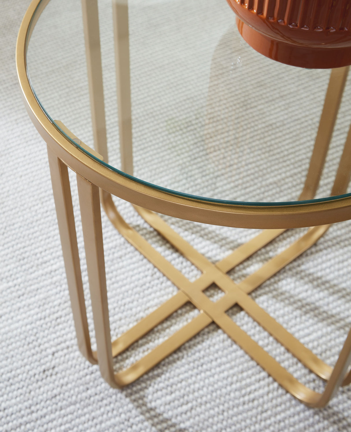 Milloton - Gold - Occasional Table Set (Set of 3)