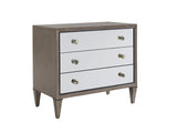 Ariana - Divonne Mirrored Nightstand - Dark Brown