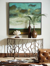 Los Altos - Bannister Garden Console Table - Dark Brown