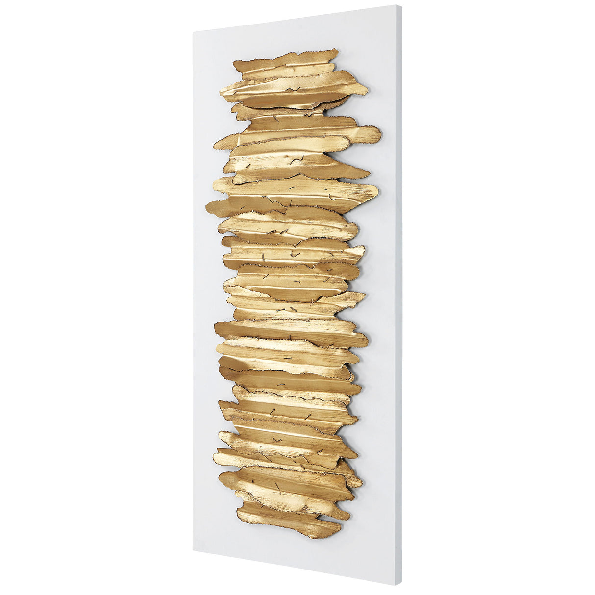 Lev - Metal Wall Decor - White & Gold