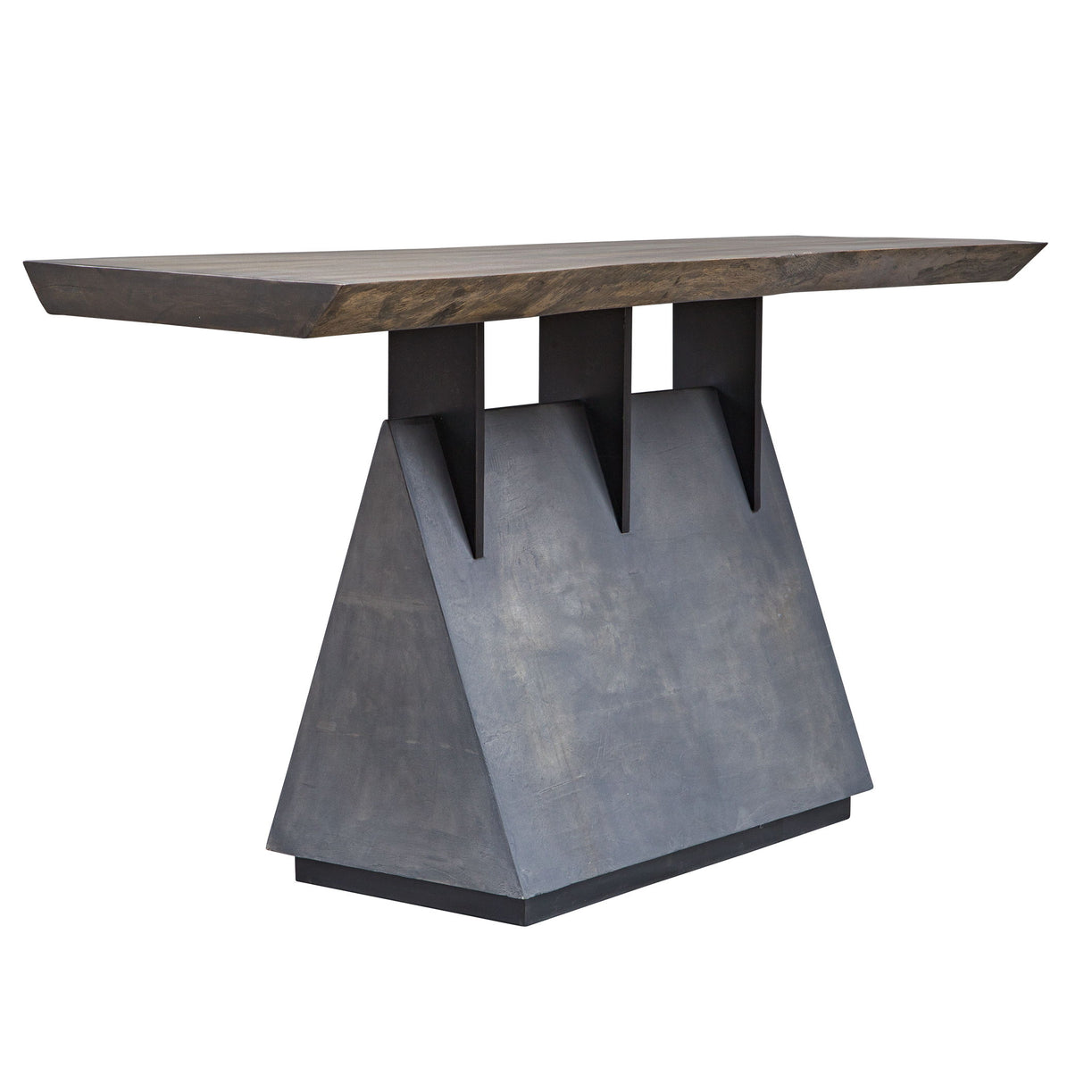 Vessel - Industrial Console Table - Brown, Dark & Gray, Dark