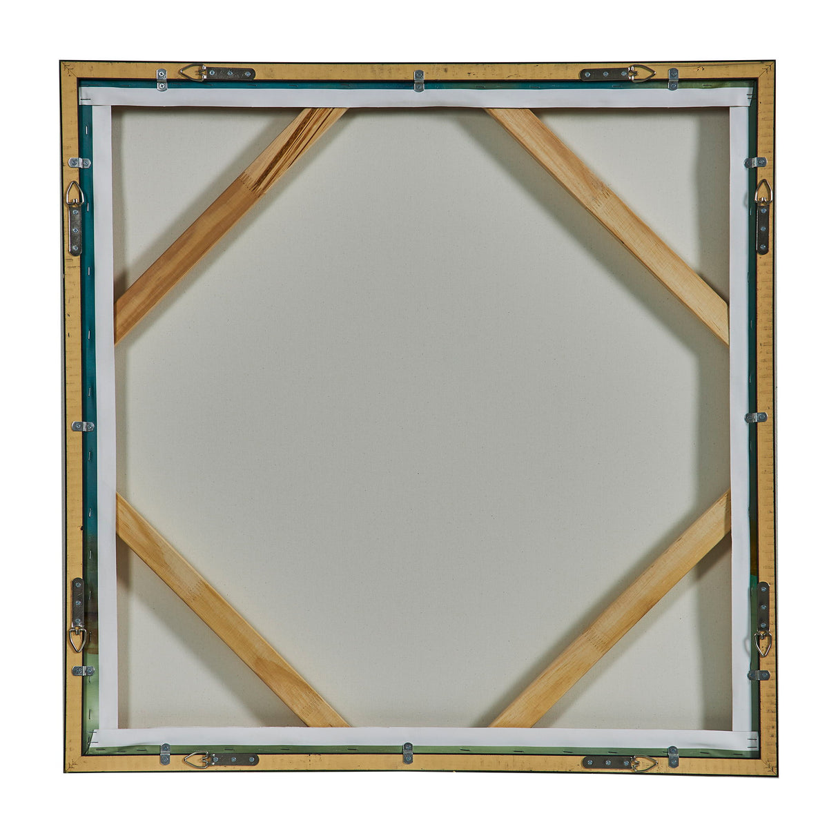 Bowery Framed Canvas Art - Light Blue