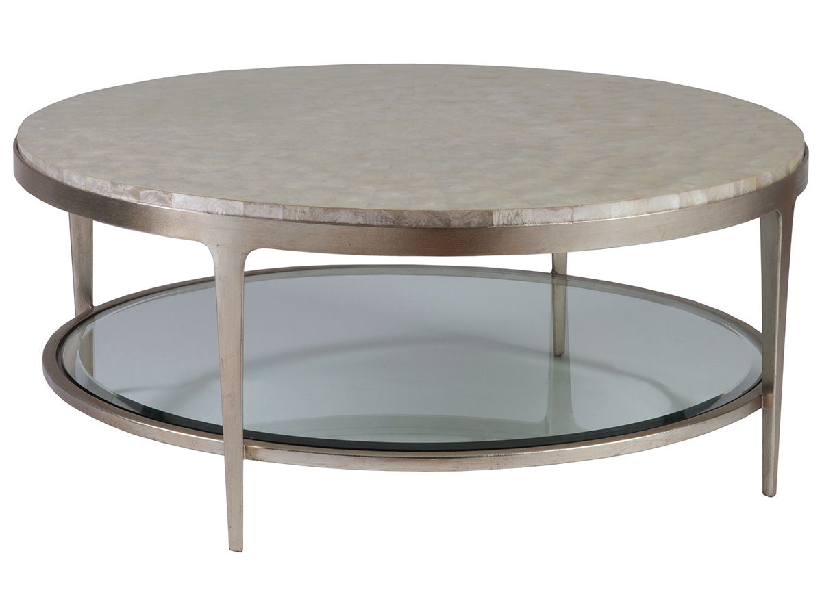 Signature Designs - Gravitas Round Cocktail Table - Pearl Silver